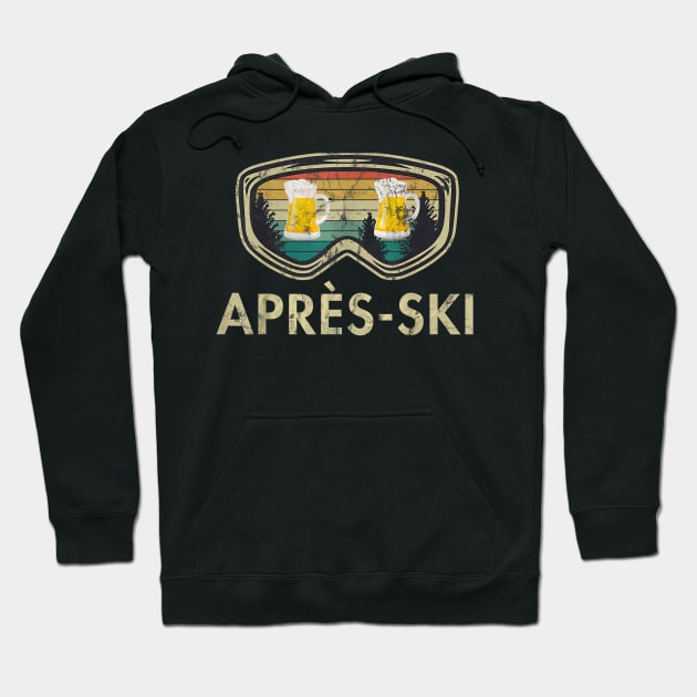 Aprs Ski Beer Skiing Snowboard Skier Mountains Outfit Gift Hoodie by nellieuyangela